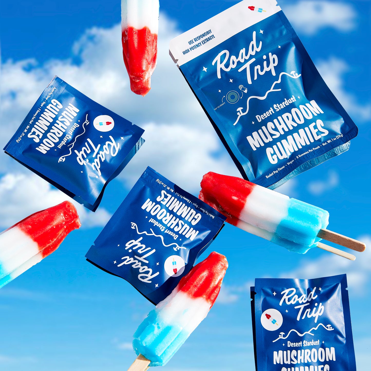 Desert Stardust Mushroom Gummies - Rocket Pop - 8pc