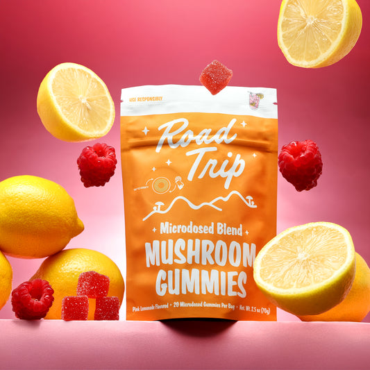 Road Trip - MICRODOSED Gummies + Functional Mushrooms - Pink Lemonade