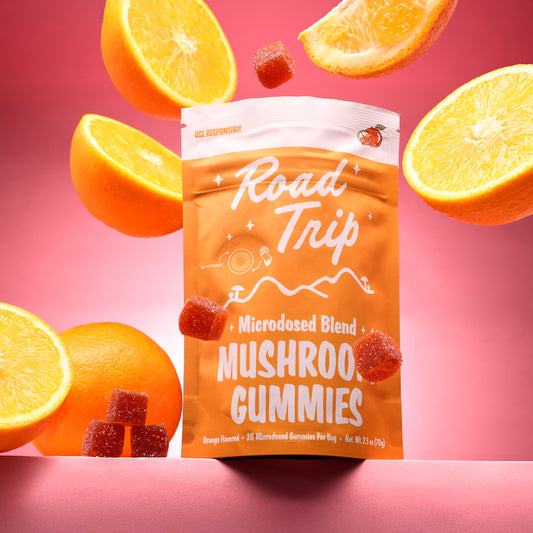 Road Trip - MICRODOSED Gummies + Functional Mushrooms - Orange