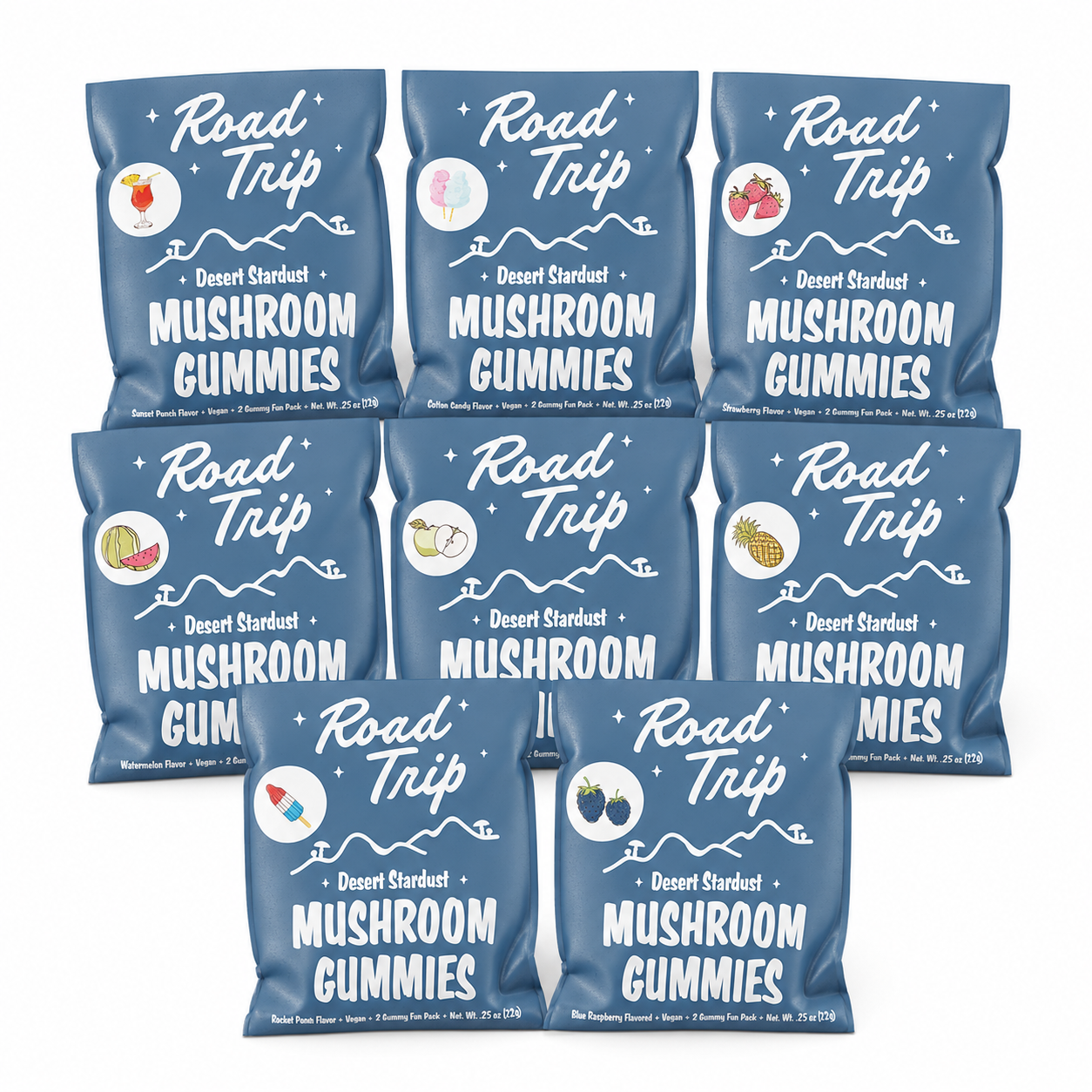 Road Trip Desert Stardust Mushroom Gummies - 2-Piece Sample Size
