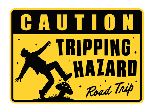 Tripping Hazard Sticker - 8" x 6"